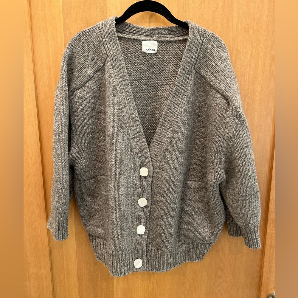Babaa 51 cardigan dark mist